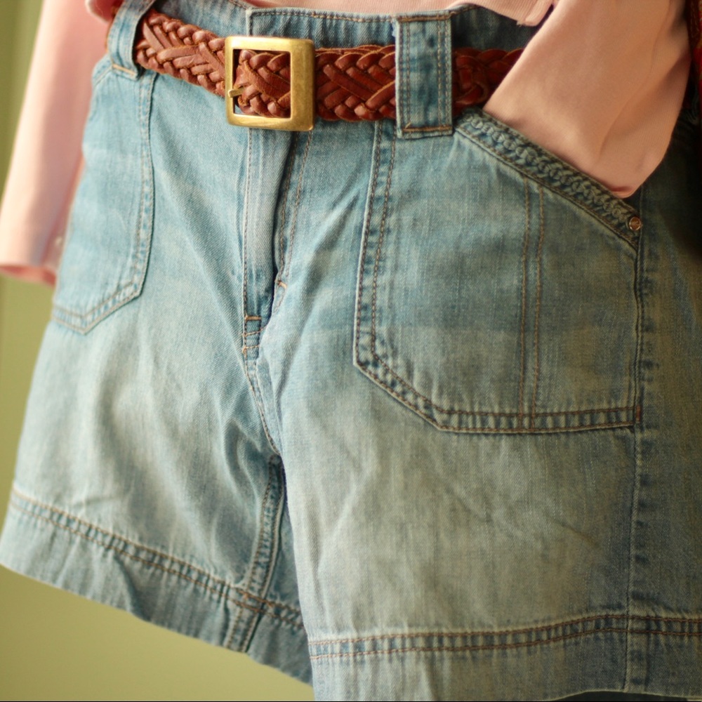 White House Black Market Fabric Denim Shorts